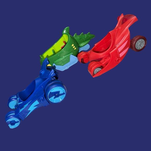 Pj Mask Cars Vehicles Luna Girl, Night Ninja, Gekko, Owlet Cake Toppers Figures - Picture 4 of 6